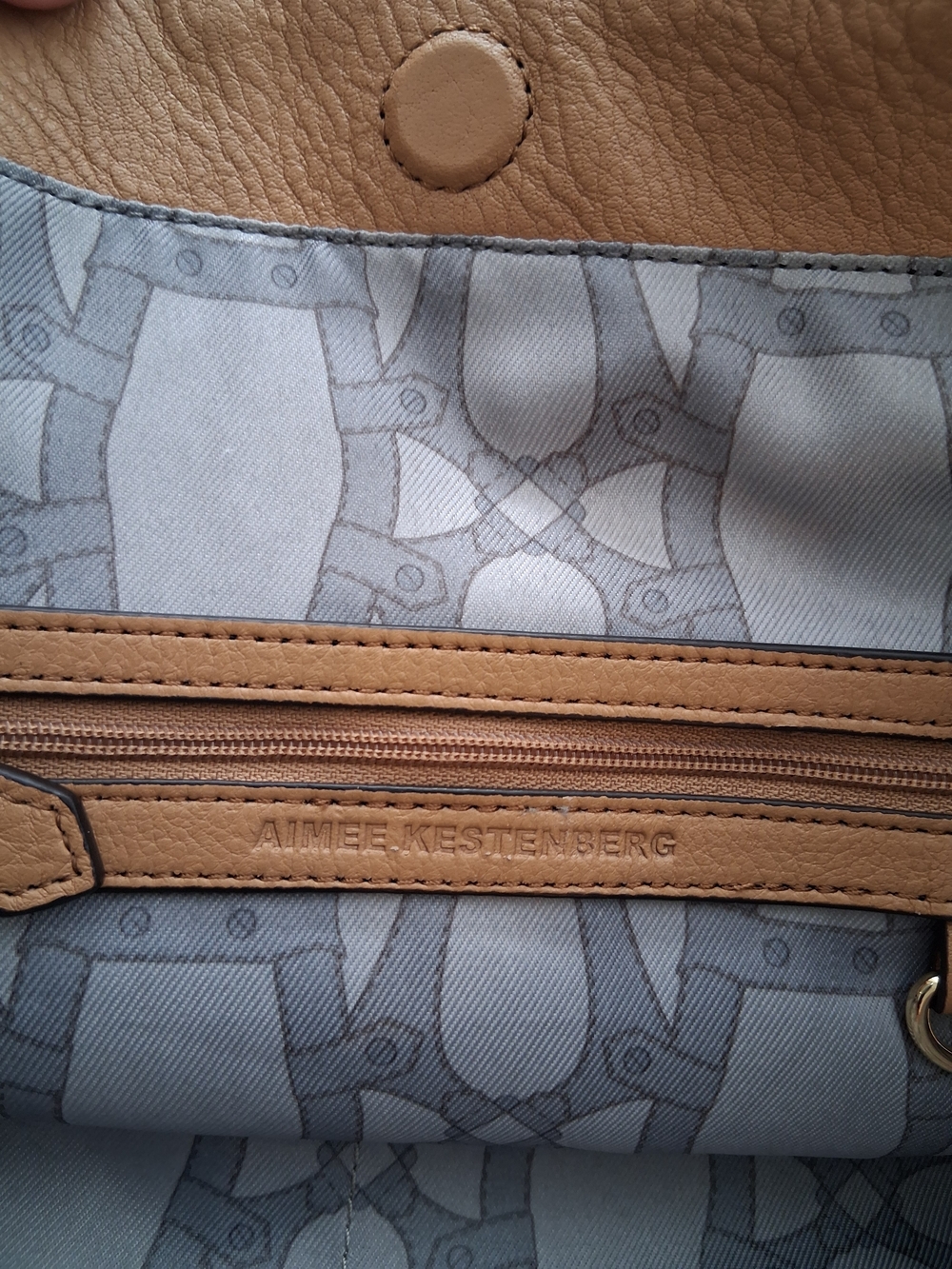 Aimee Kestenberg Tan Quilted Leather Tote - Picture 7 of 9